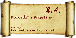 Molcsán Angelina névjegykártya